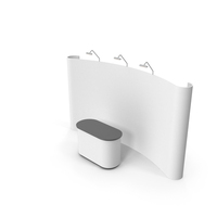Trade Exhibition Stand With Desk PNG & PSD Images