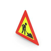 Norwegian Sign Roadworks PNG & PSD Images