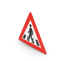 Norwegian Sign Pedestrian Crossing PNG & PSD Images
