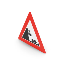 Norwegian Sign Falling Rocks PNG & PSD Images