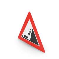 Norwegian Sign Falling Rocks PNG & PSD Images