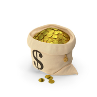 Bag Of Coins PNG & PSD Images