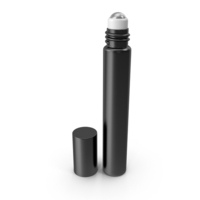 Cosmetic Roller Bottle Black PNG & PSD Images