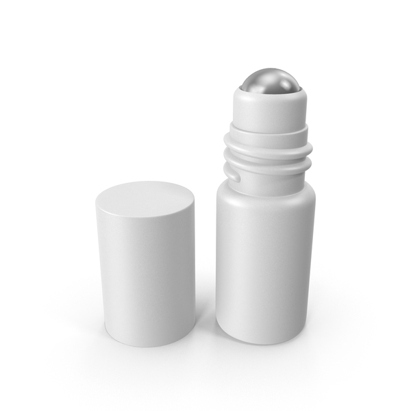 Cosmetic Roller Bottle White PNG & PSD Images