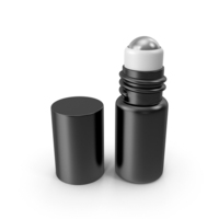 Cosmetic Roller Bottle Black PNG & PSD Images