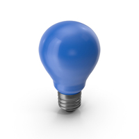 Blue Light Bulb PNG & PSD Images