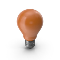 Orange Light Bulb PNG & PSD Images
