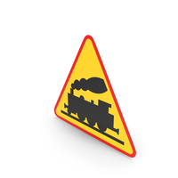 Polish Sign Railroad Crossing Ahead PNG & PSD Images