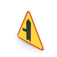 Polish Sign Intersection With A Side Road From The Right PNG & PSD Images