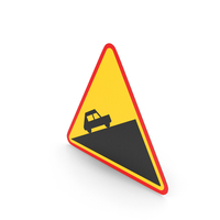 Polish Sign Dangerous Incline Upwrds PNG & PSD Images