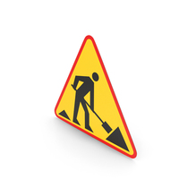 Polish Sign Roadworks Area PNG & PSD Images