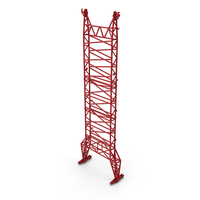 Crane Guiding Frame Floating Ballast Red PNG & PSD Images