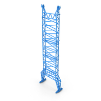 Crane Guiding Frame Floating Ballast Blue PNG & PSD Images