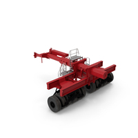 Crane Ballast Trailer Red PNG & PSD Images