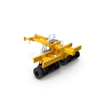 Crane Ballast Trailer Yellow PNG & PSD Images
