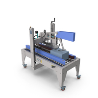 Automatic Paper Carton Packing Machine Blue PNG & PSD Images