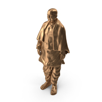 Bronze Indian Man Statue PNG & PSD Images
