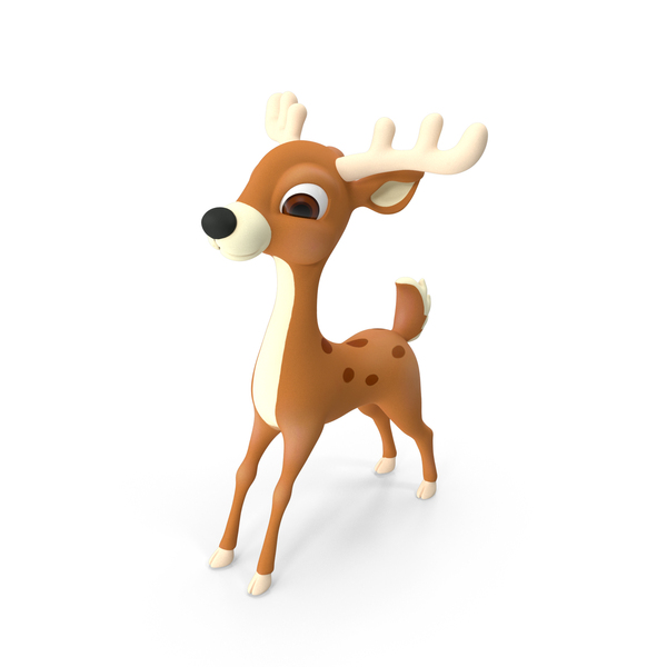 Cartoon Brown Reindeer PNG & PSD Images