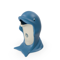 Dolphin Shaped Trash Can PNG & PSD Images