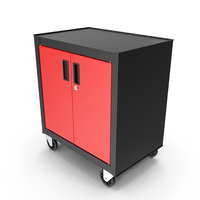 Freestanding Steel Garage Chest Red PNG & PSD Images