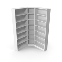 White Wood Bookshelf PNG & PSD Images