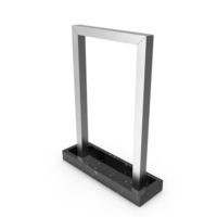 Modern Metal Fountain No Water Black PNG & PSD Images