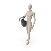 Net Shopper Bag Furla Nero On Mannequin PNG & PSD Images