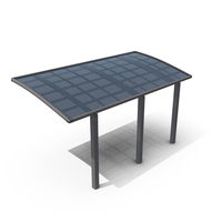 Gray Polycarbonate Car Parking Shed PNG & PSD Images