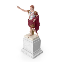 Roman Leader Statue of Prima Porta Stylized Replica PNG & PSD Images