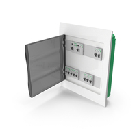 Schneider Electrical Enclosure With Circuit Breakers PNG & PSD Images