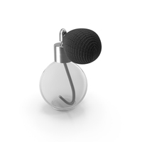 Spherical Empty Perfume Bottle With Silver Cap PNG & PSD Images