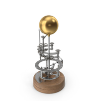 Steel Vintage Solar System Orrery PNG & PSD Images