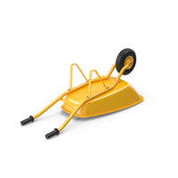 Yellow Inverted Wheelbarrow PNG & PSD Images