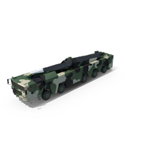 Ballistic Missile on Road Mobile Vehicle PNG & PSD Images