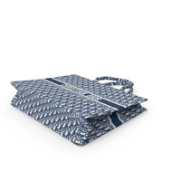 Book Tote Bag Cristian Dior Navy Blue PNG & PSD Images