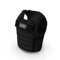 Sheriff Black Body Armor Carrier PNG & PSD Images