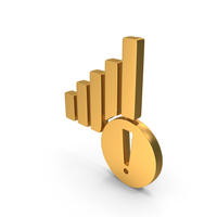 Gold Attention Internet Connection Icon PNG & PSD Images
