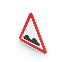 Portuguese Uneven Road Sign PNG & PSD Images