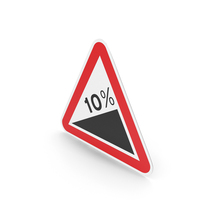 Portuguese Steep Hill Upwards Sign PNG & PSD Images