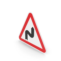 Portuguese Double Curve (First Right) Sign PNG & PSD Images