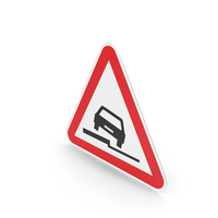 Portuguese Dangerous Shoulder From Left Sign PNG & PSD Images