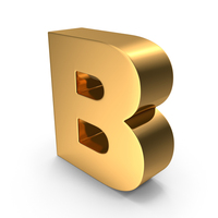 Gold Letter B PNG & PSD Images