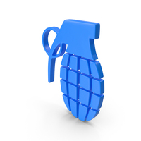Blue Grenade Symbol PNG & PSD Images