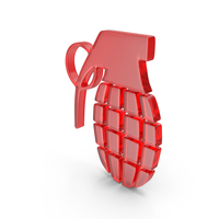 GRENADE SYMBOL RED PNG & PSD Images
