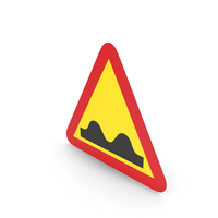 Swedish Uneven Road Sign PNG & PSD Images