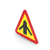 Swedish Right Way At Crocked Intersection Sign PNG & PSD Images