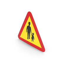 Swedish Pedestrian Sign PNG & PSD Images