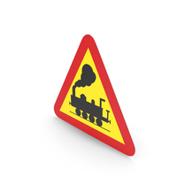 Swedish Level Crossing Without Barrier Sign PNG & PSD Images