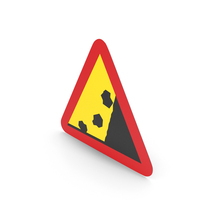 Swedish Falling Rocks From Right Sign PNG & PSD Images