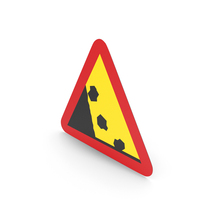 Swedish Falling Rocks From Left Sign PNG & PSD Images